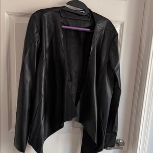Dex Women's Black Leather-like Jacket